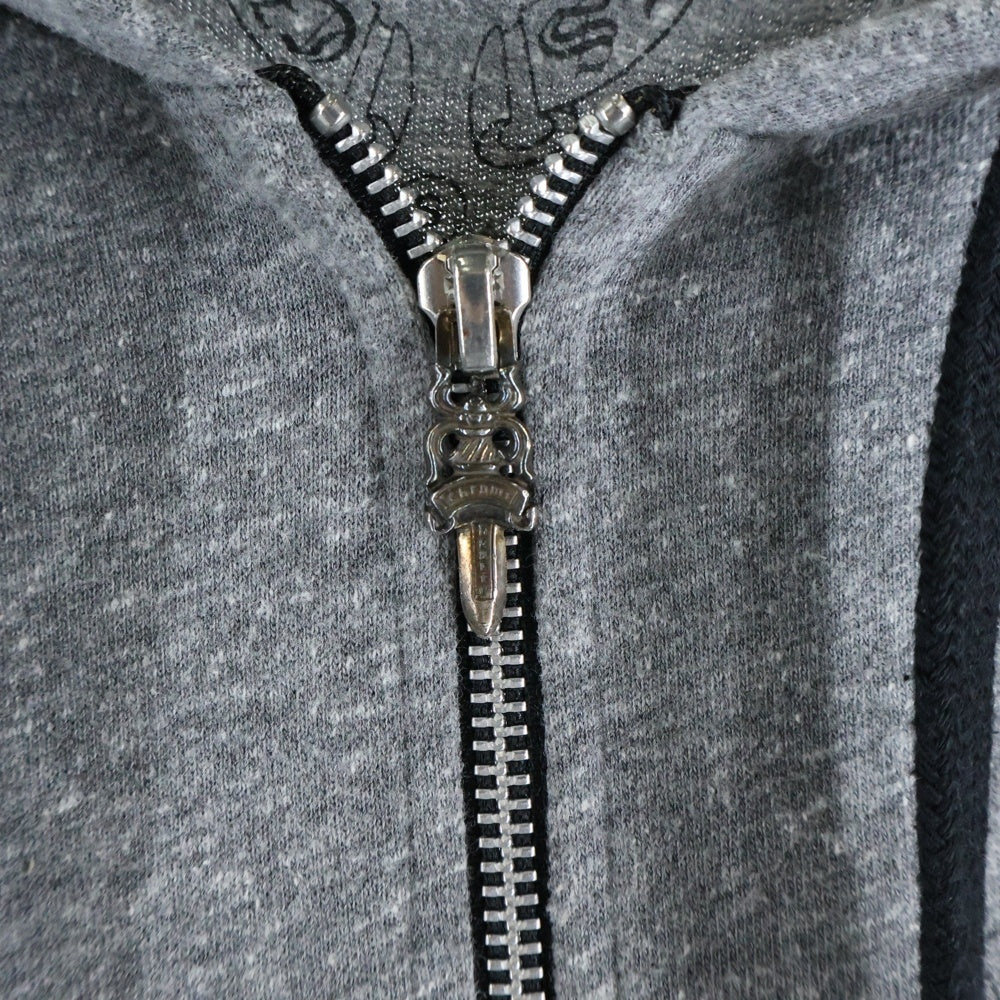 CHROME HEARTS(クロムハーツ) OLD バックフレアニープリント ジップアップパーカー グレー
