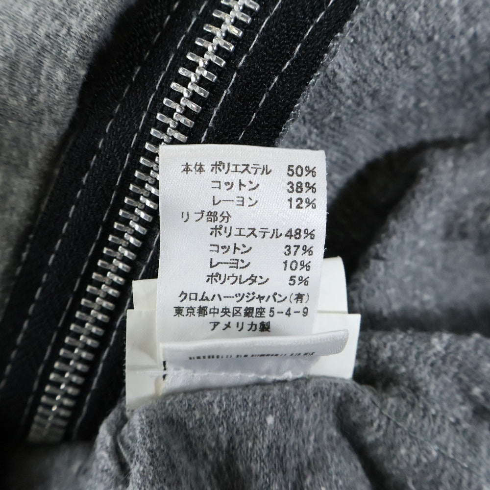 CHROME HEARTS(クロムハーツ) OLD バックフレアニープリント ジップアップパーカー グレー