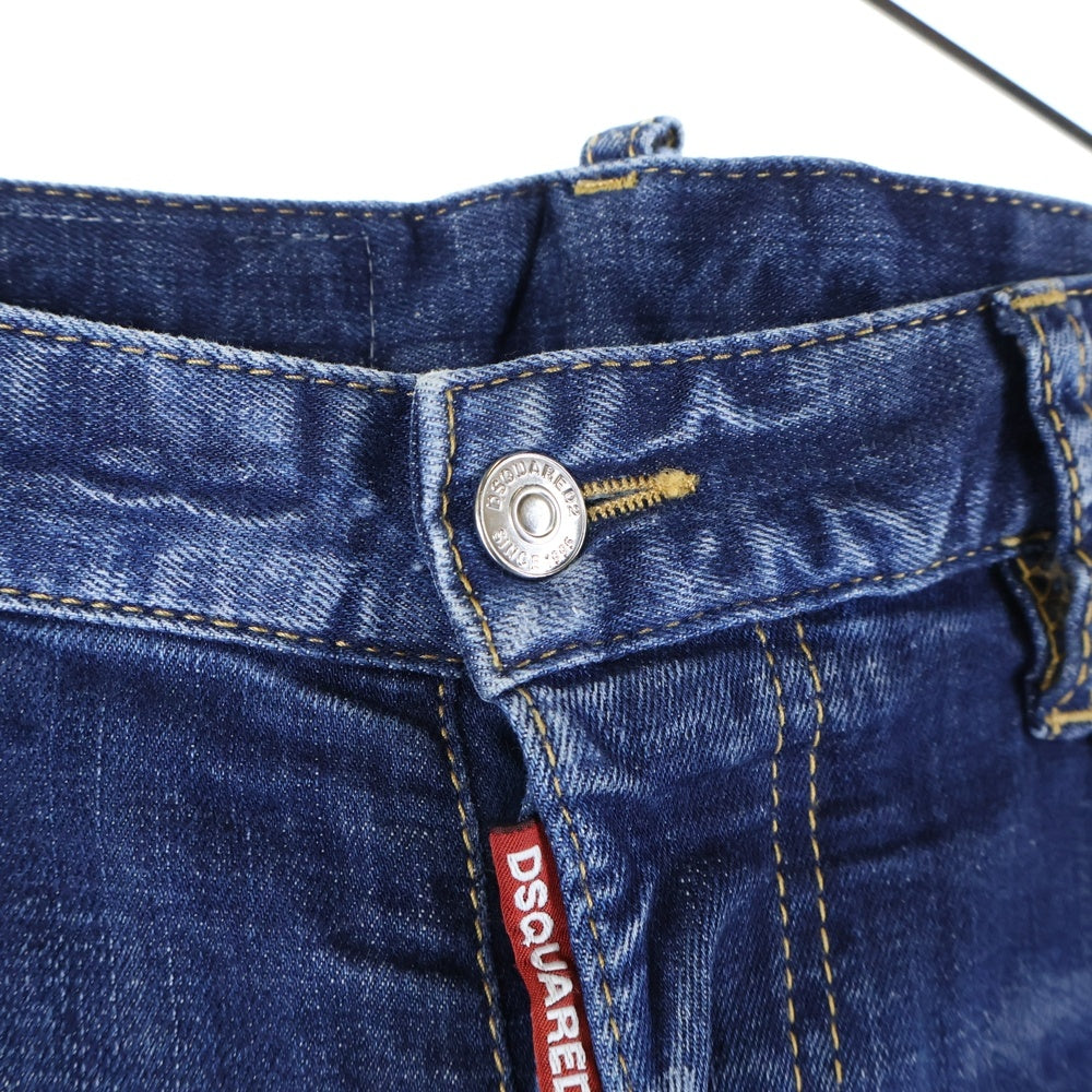 DSQUARED2(ディースクエアード) SEXY TWIST JEAN ペイントデニム デニムパンツ S74LB1023 インディゴ