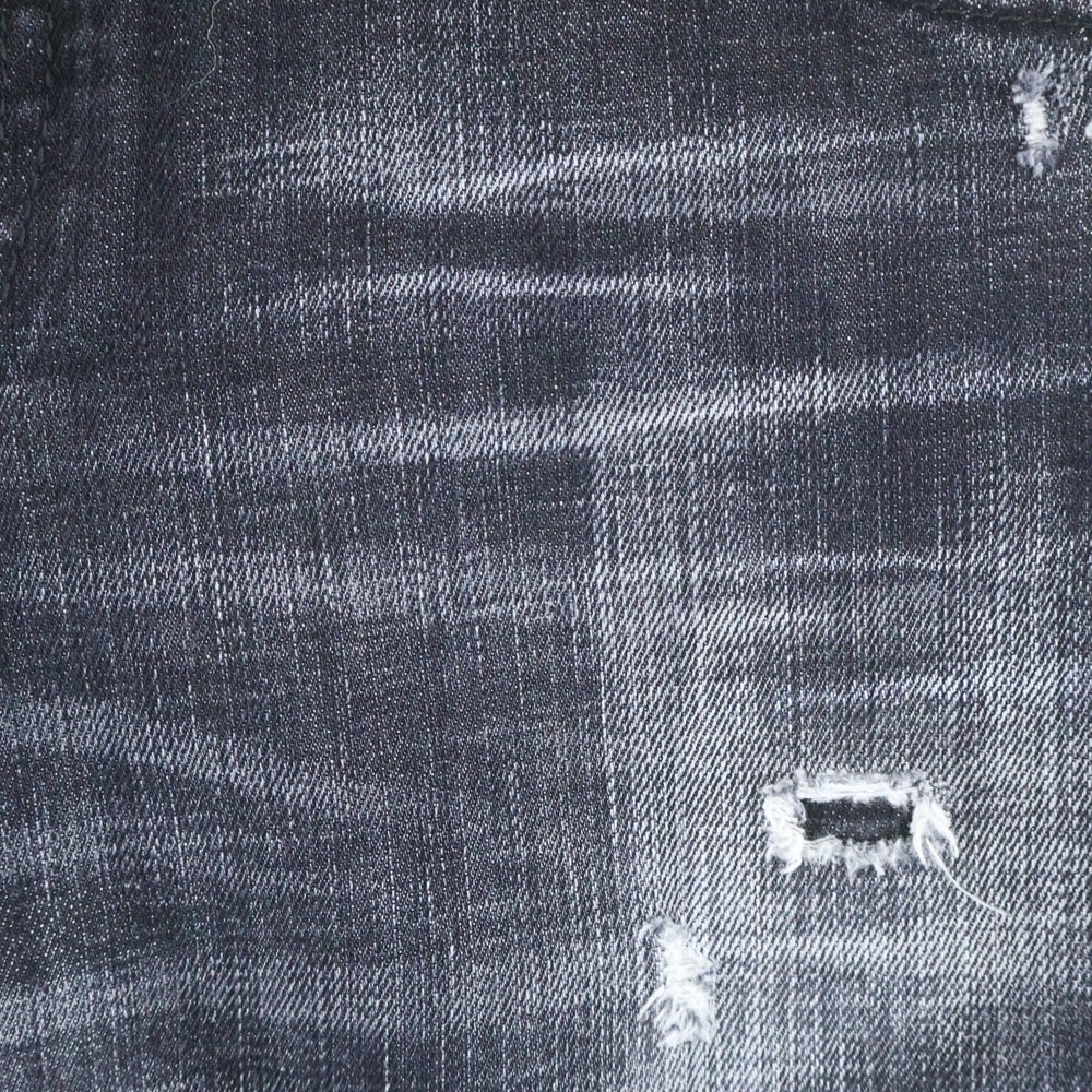 DSQUARED2(ディースクエアード) 22SS ウォッシュ加工 ボタンフライダメージデニムスキニーパンツ S74LB1040 S30357 グレー