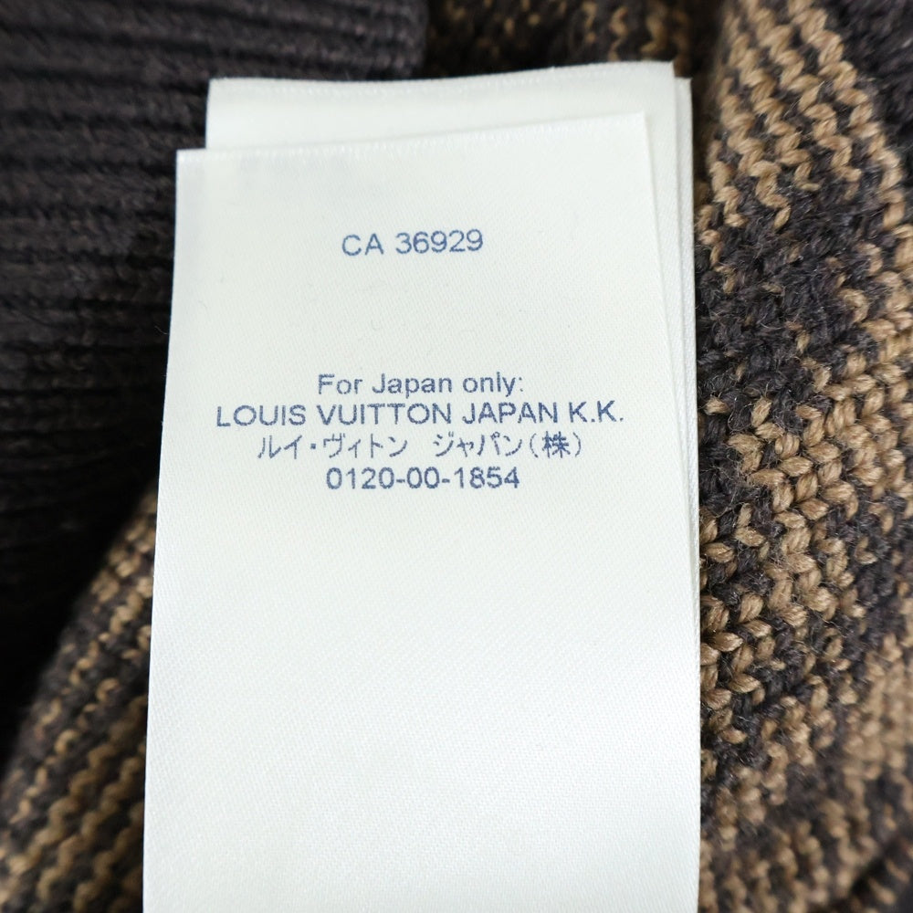 LOUIS VUITTON(ルイヴィトン) 21AW ダミエ クルーネックニット ブラウン RM212 ZLL HLN77W