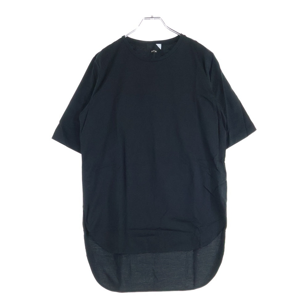 ATON(エイトン) コットン 半袖Tシャツ カットソー ブラック 6890968