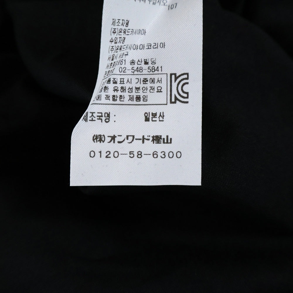 ATON(エイトン) コットン 半袖Tシャツ カットソー ブラック 6890968