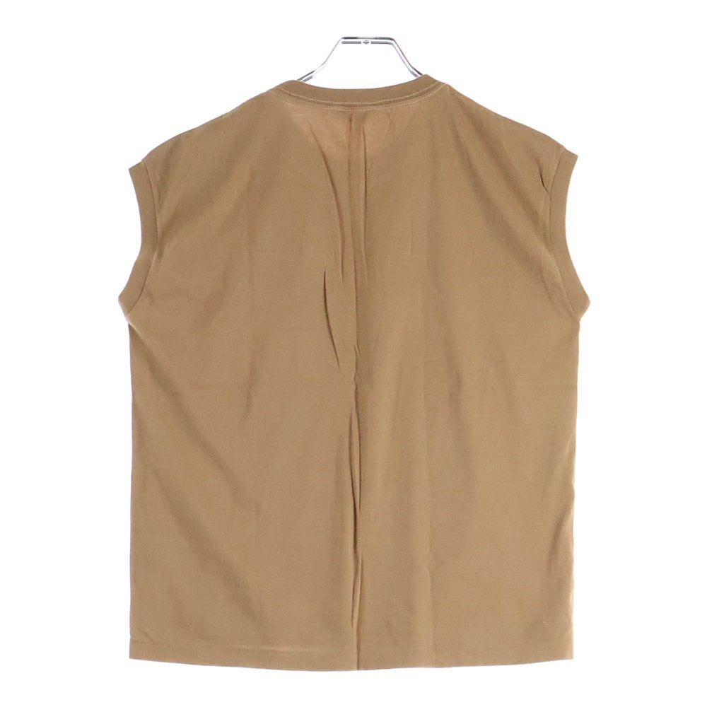 AURALEE(オーラリー) 19SS SEAMLESS CREW NECK SLEEVELESS A9ST07ST ノースリーブ Tシャツ カットソー ブラウン