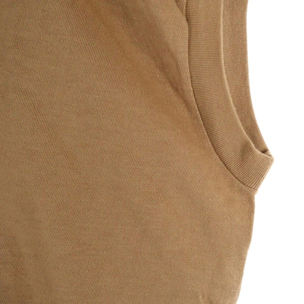 AURALEE(オーラリー) 19SS SEAMLESS CREW NECK SLEEVELESS A9ST07ST ノースリーブ Tシャツ カットソー ブラウン
