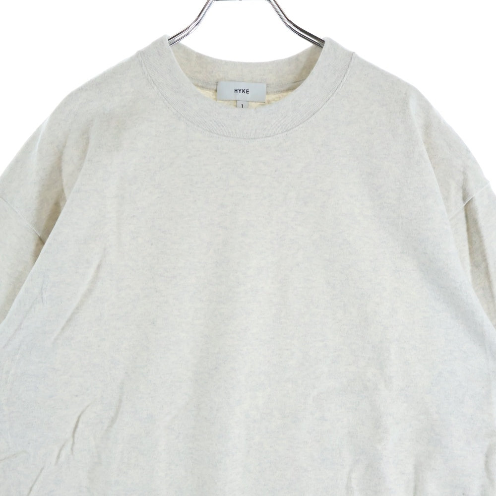 HYKE(ハイク) HEAVY WEIGHT CREW NECK HALF SLV TEE 202-12282 半袖Tシャツ カットソー グレー