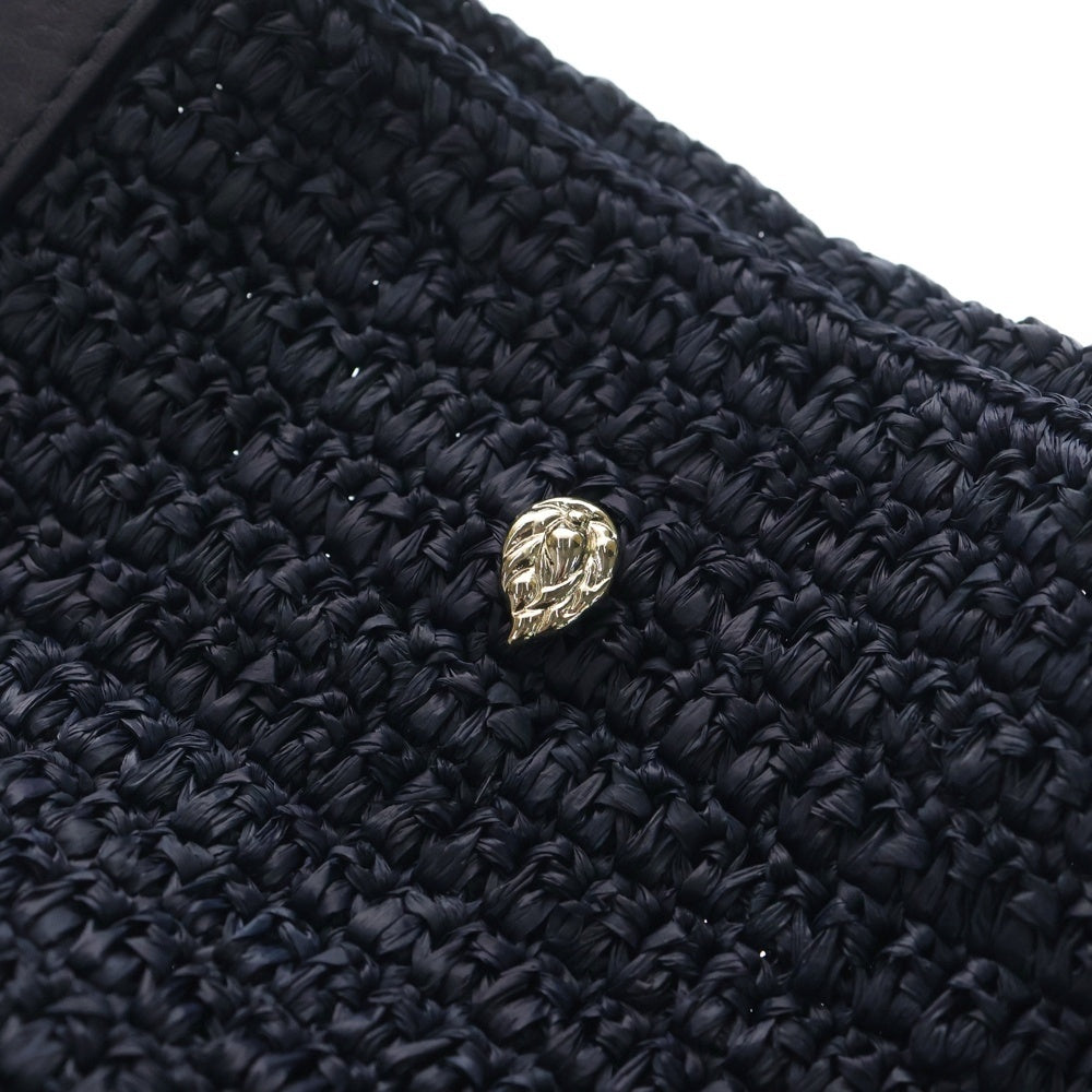 HELEN KAMINSKI(ヘレンカミンスキー) ラフィア ミニトートバッグ ハンドバッグ ネイビー