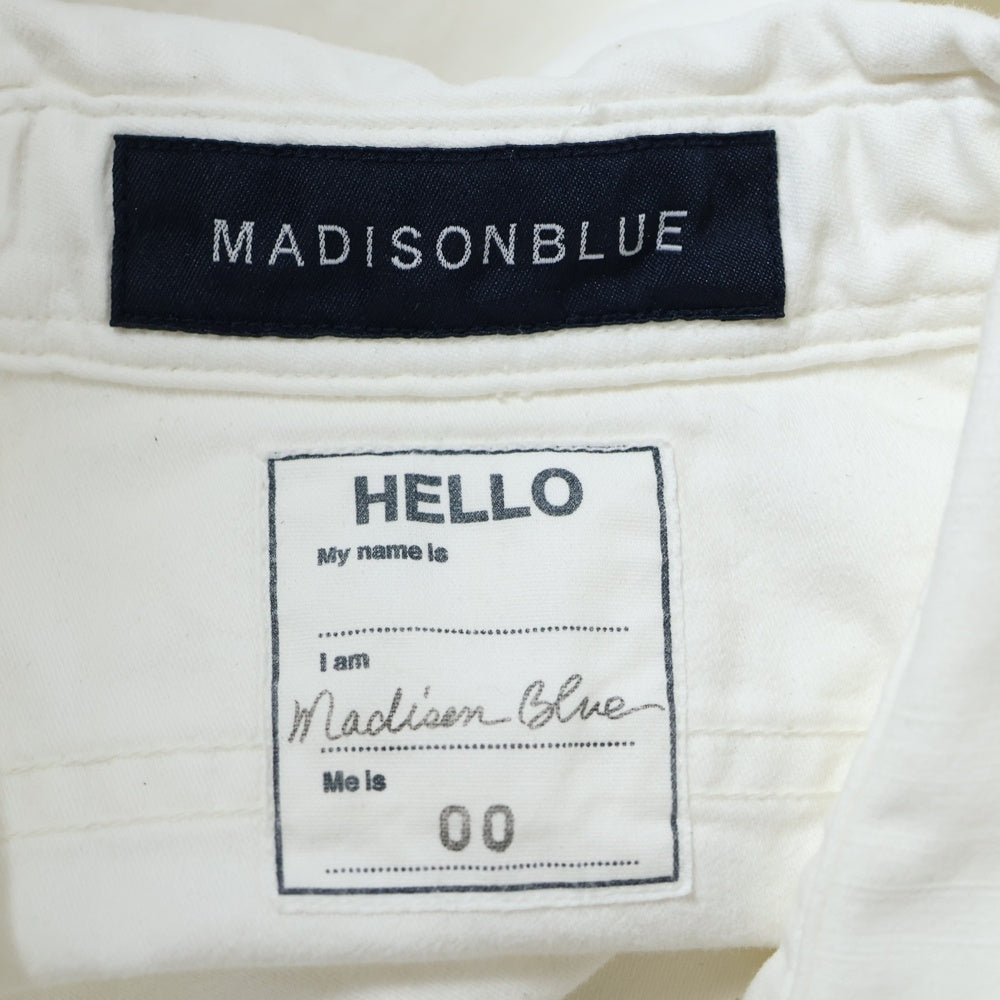 MADISONBLUE(マディソンブルー) ハンプトンワークシャツ 長袖シャツ ホワイト MB999-5711