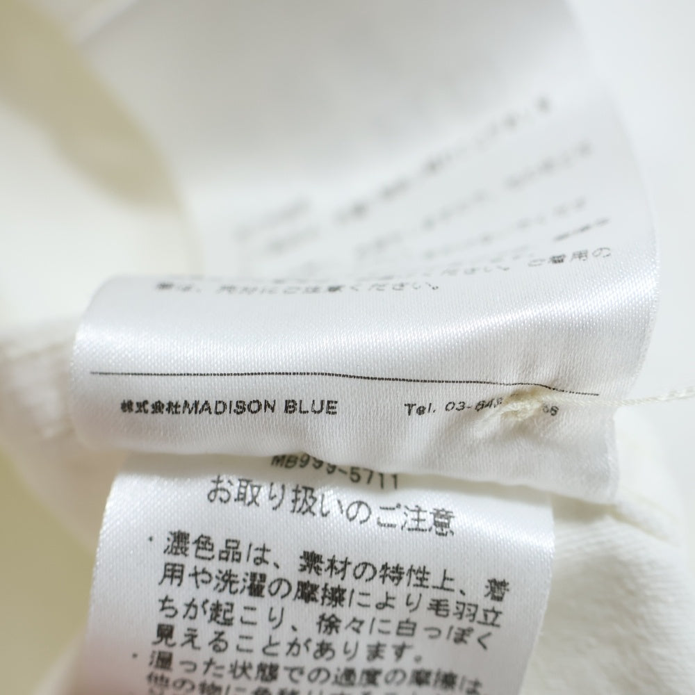 MADISONBLUE(マディソンブルー) ハンプトンワークシャツ 長袖シャツ ホワイト MB999-5711