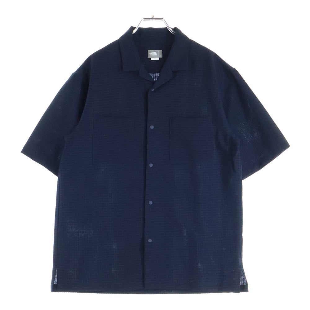 THE NORTH FACE(ザノースフェイス) ショートスリーブシアサッカーベントメッシュシャツ 半袖シャツ ネイビー NR22160