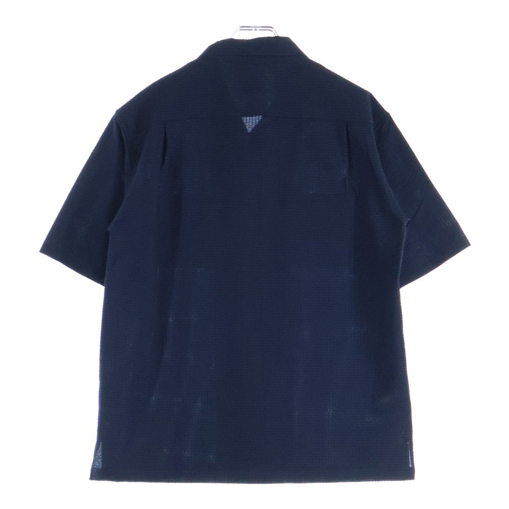 THE NORTH FACE(ザノースフェイス) ショートスリーブシアサッカーベントメッシュシャツ 半袖シャツ ネイビー NR22160