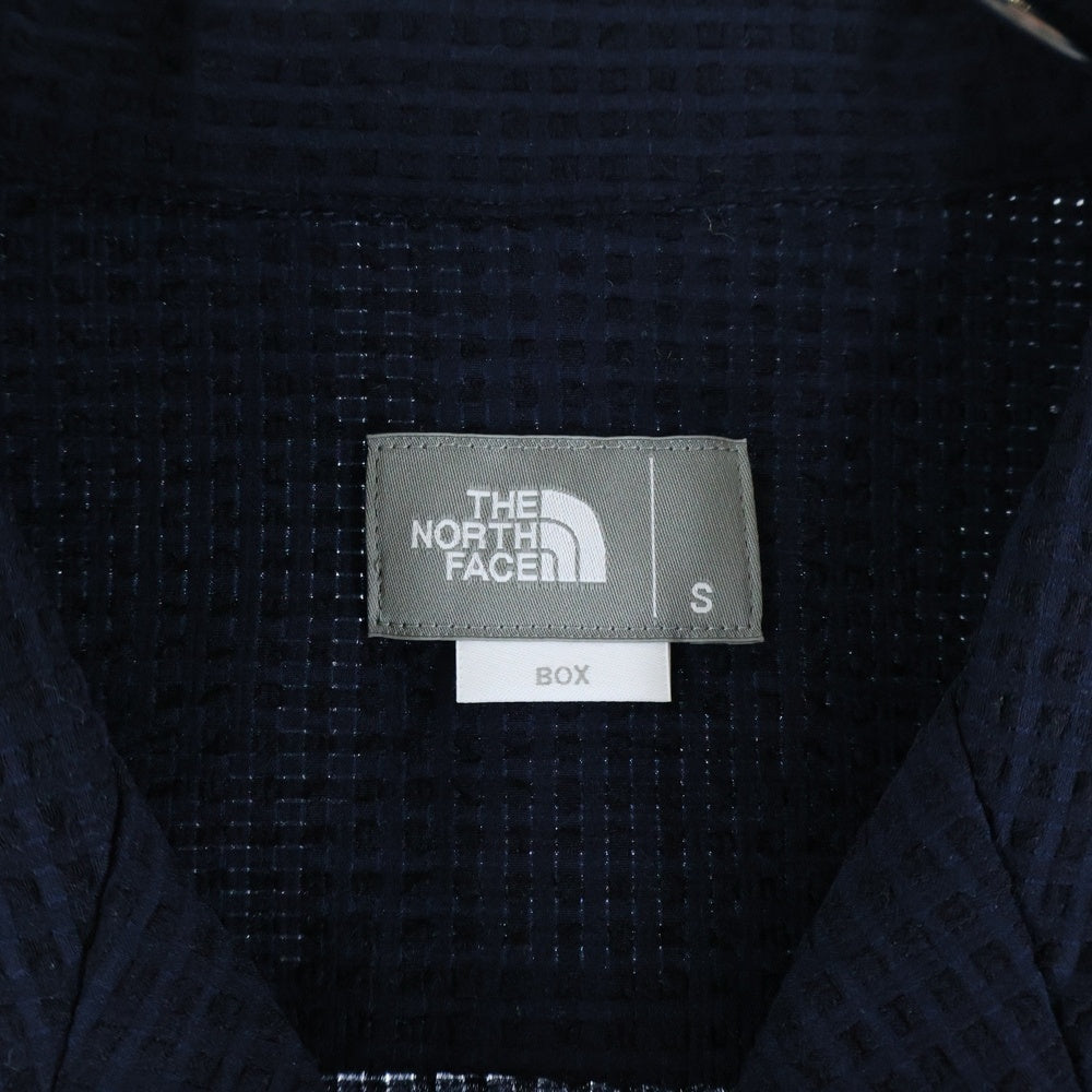 THE NORTH FACE(ザノースフェイス) ショートスリーブシアサッカーベントメッシュシャツ 半袖シャツ ネイビー NR22160