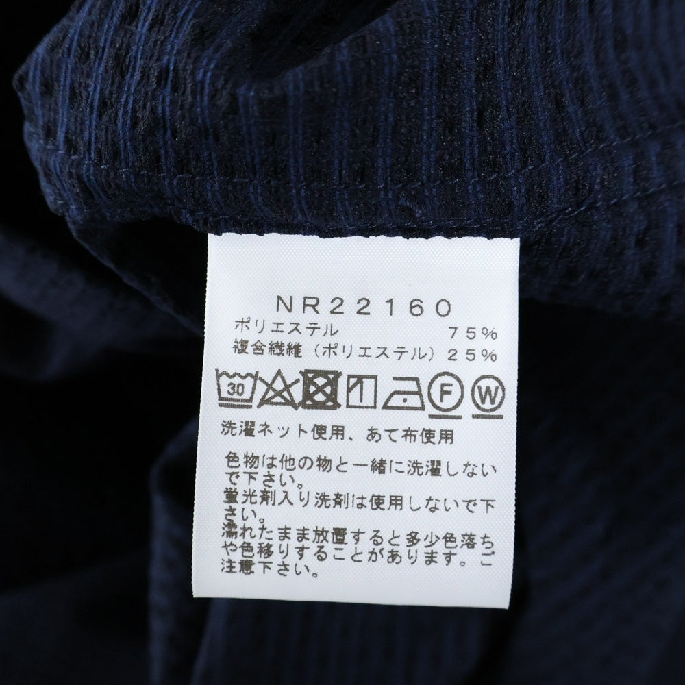 THE NORTH FACE(ザノースフェイス) ショートスリーブシアサッカーベントメッシュシャツ 半袖シャツ ネイビー NR22160