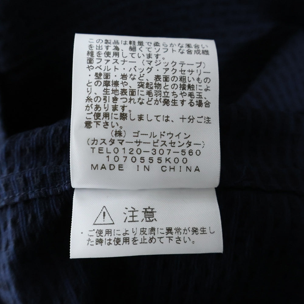 THE NORTH FACE(ザノースフェイス) ショートスリーブシアサッカーベントメッシュシャツ 半袖シャツ ネイビー NR22160