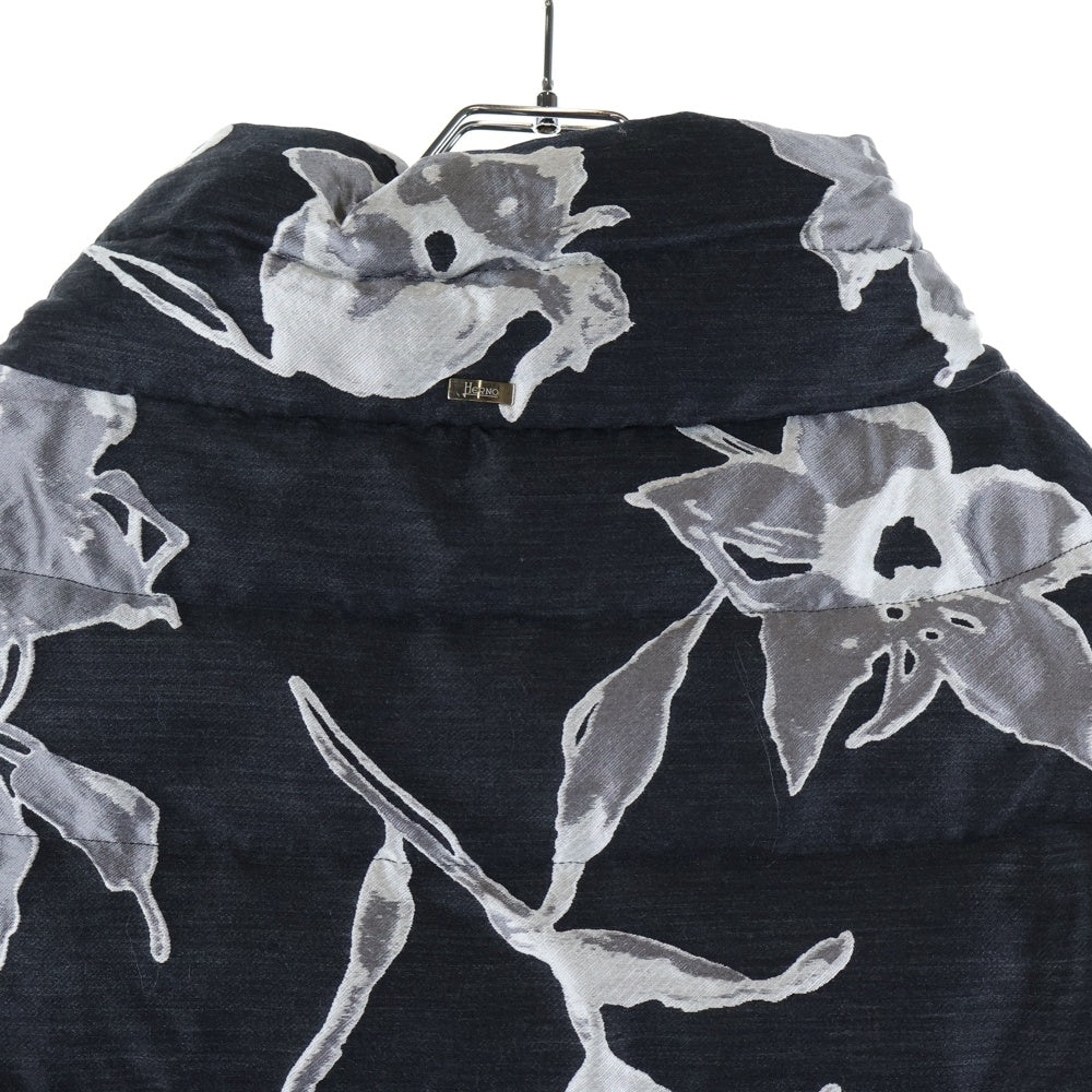 HERNO(ヘルノ) Floral patterned ダウンジャケット レディース ブラック PI0509D-13330
