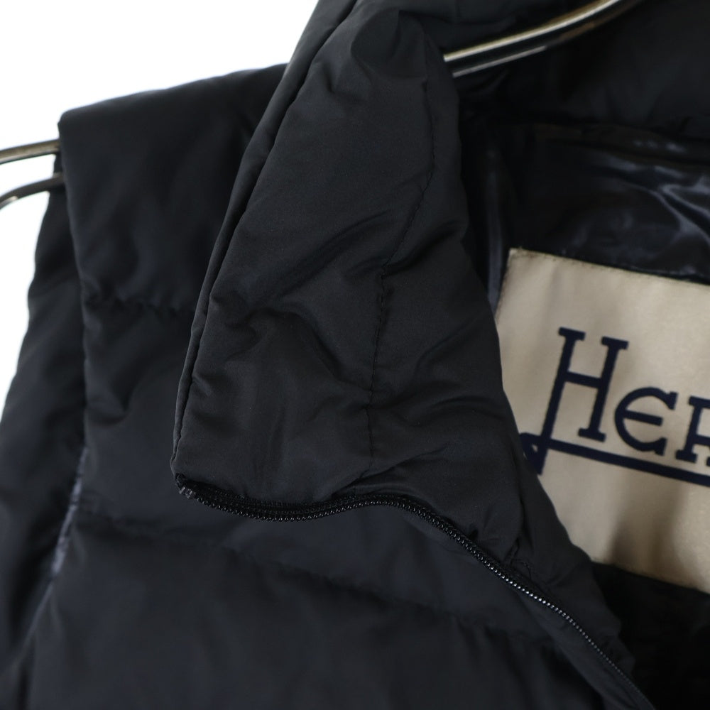 HERNO(ヘルノ) ロング ライトダウンベスト ブラック レディース PI0188D-13220