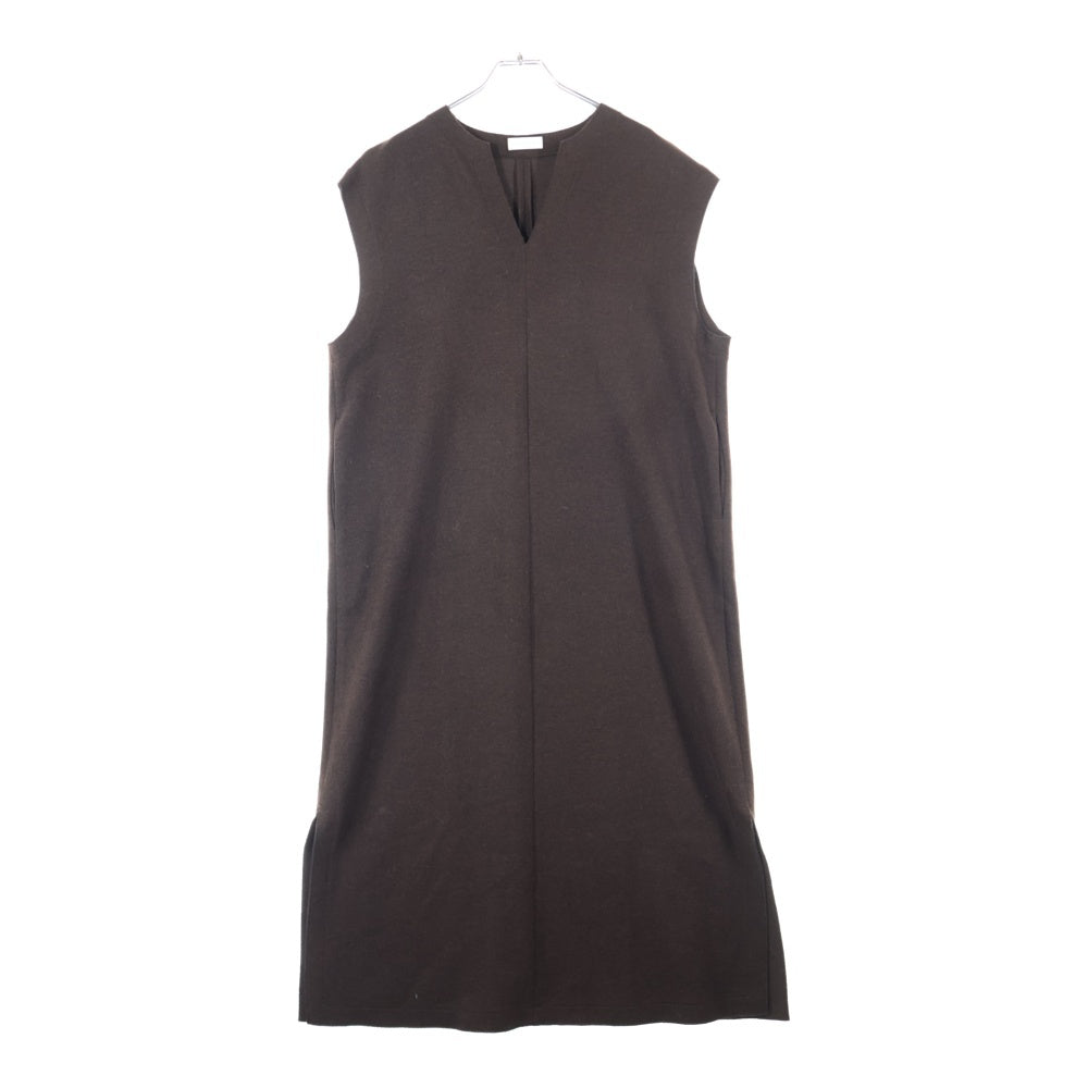 TOMORROWLAND(トゥモローランド) 【BALLSEY】 ウール混 ノースリーブ ワンピース ブラウン レディース 11-06-24-06704