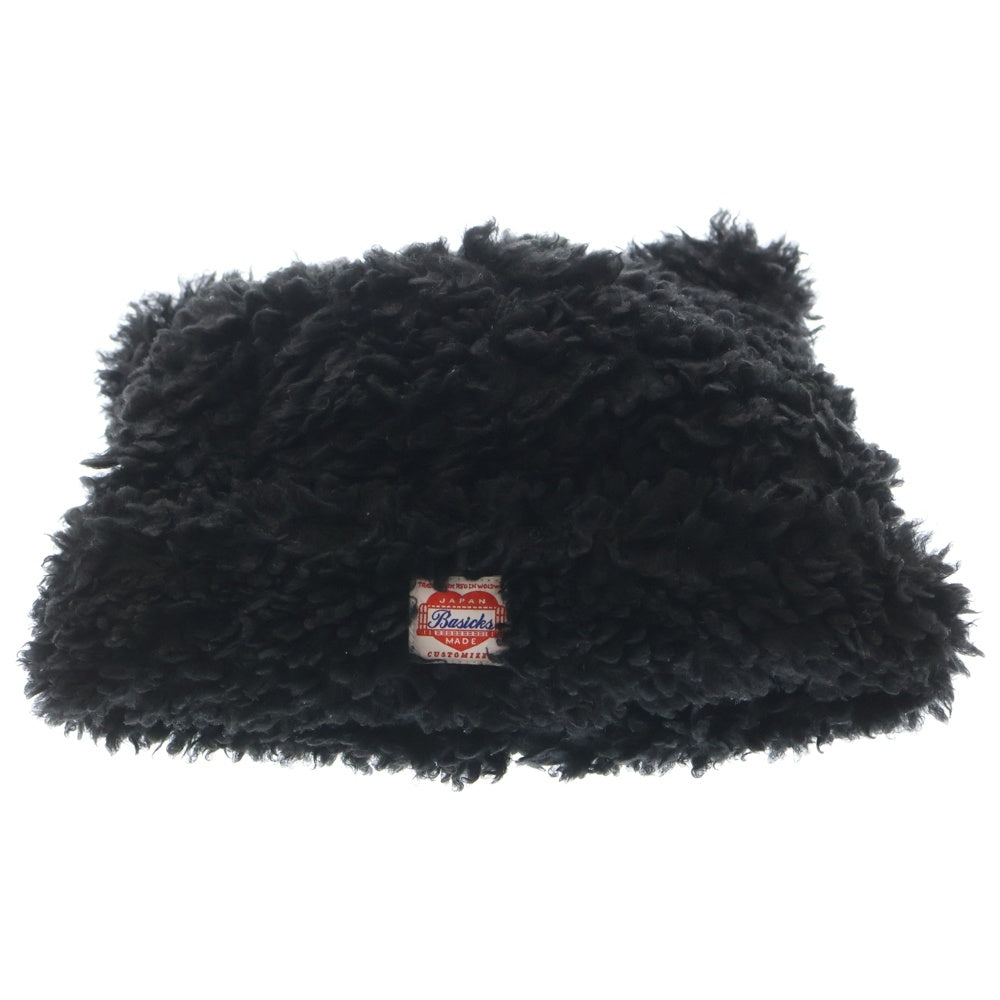 BASICKS(ベイシックス) 23AW Bear Beanie S1.5-1201 ベアー ビーニー 帽子 ブラック