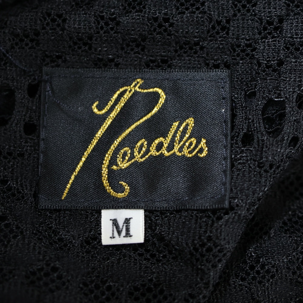 Needles(ニードルス) 19SS ラッセルレースカットソー 長袖Tシャツ ブラック EJ223