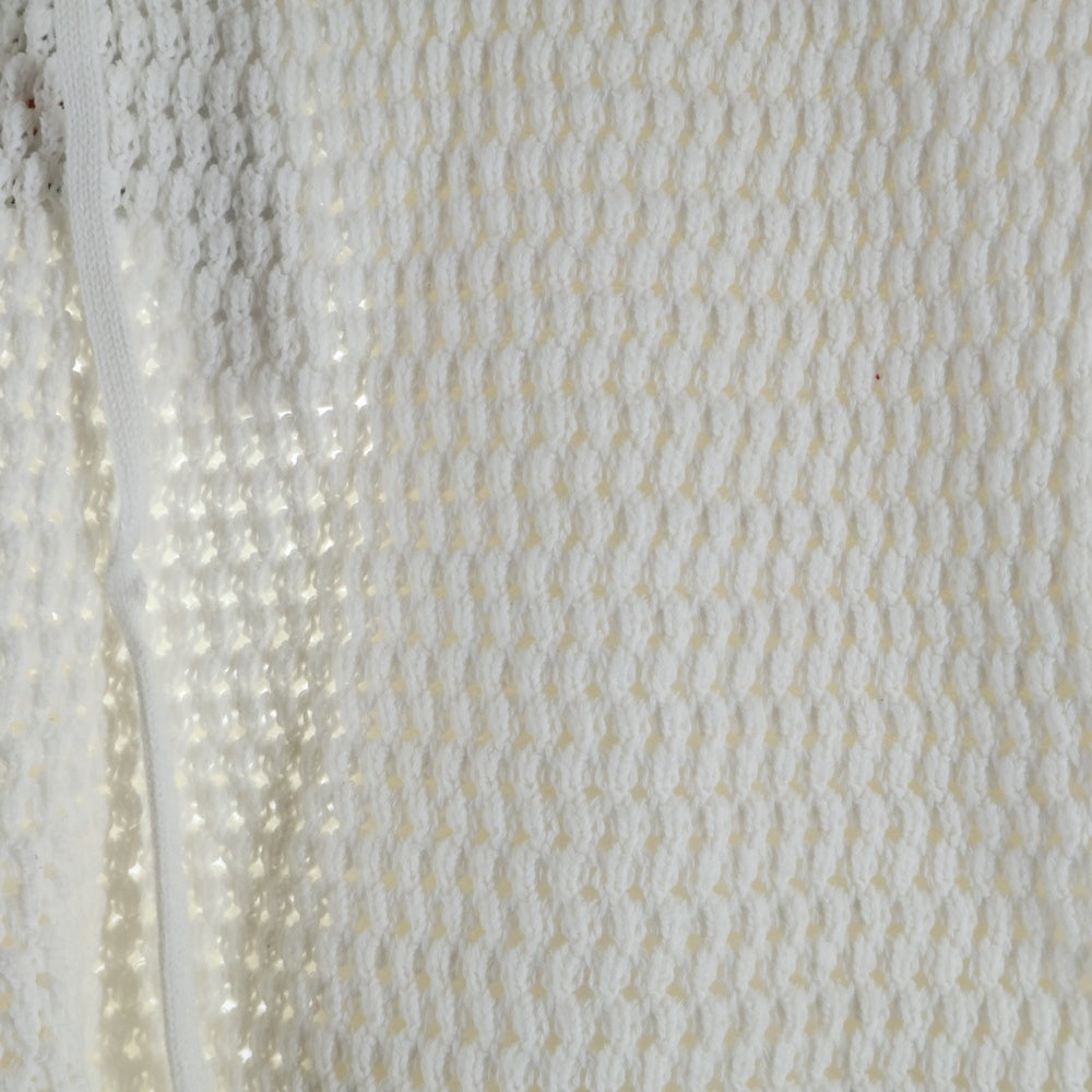 CASABLANCA(カサブランカ) Sporty Crochet Shorts MS25-KW-921-01 スポーティ クロシェット ニットショートパンツ ホワイト