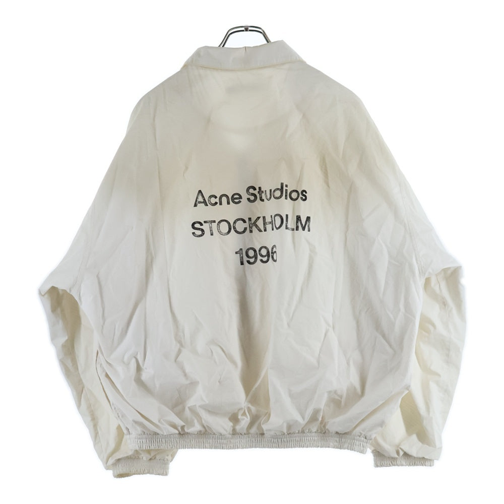 Acne Studios(アクネ ストゥディオズ) Logo Zipper Jacket FN-MN-OUTW001264 ロゴジップアップジャケット ホワイト
