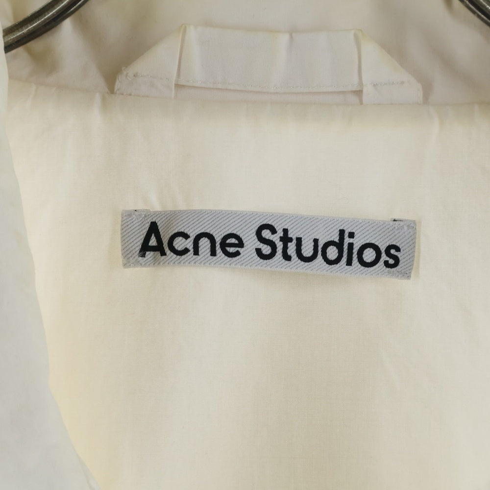 Acne Studios(アクネ ストゥディオズ) Logo Zipper Jacket FN-MN-OUTW001264 ロゴジップアップジャケット ホワイト