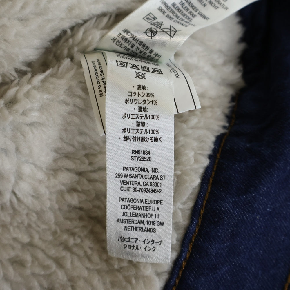 PATAGONIA(パタゴニア) ボア デニムジャケット インディゴ QC-064045