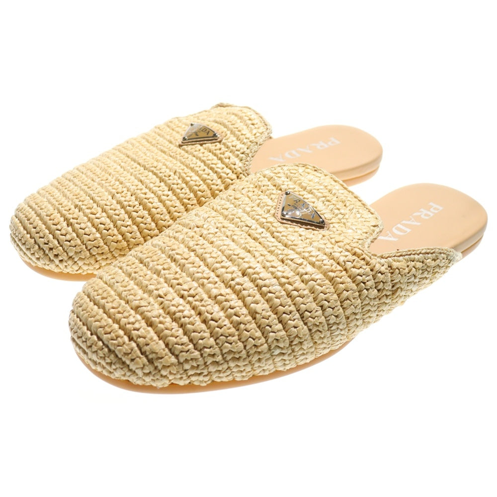 PRADA(プラダ) クロシェ ミュール サンダル ベージュ 2S2984