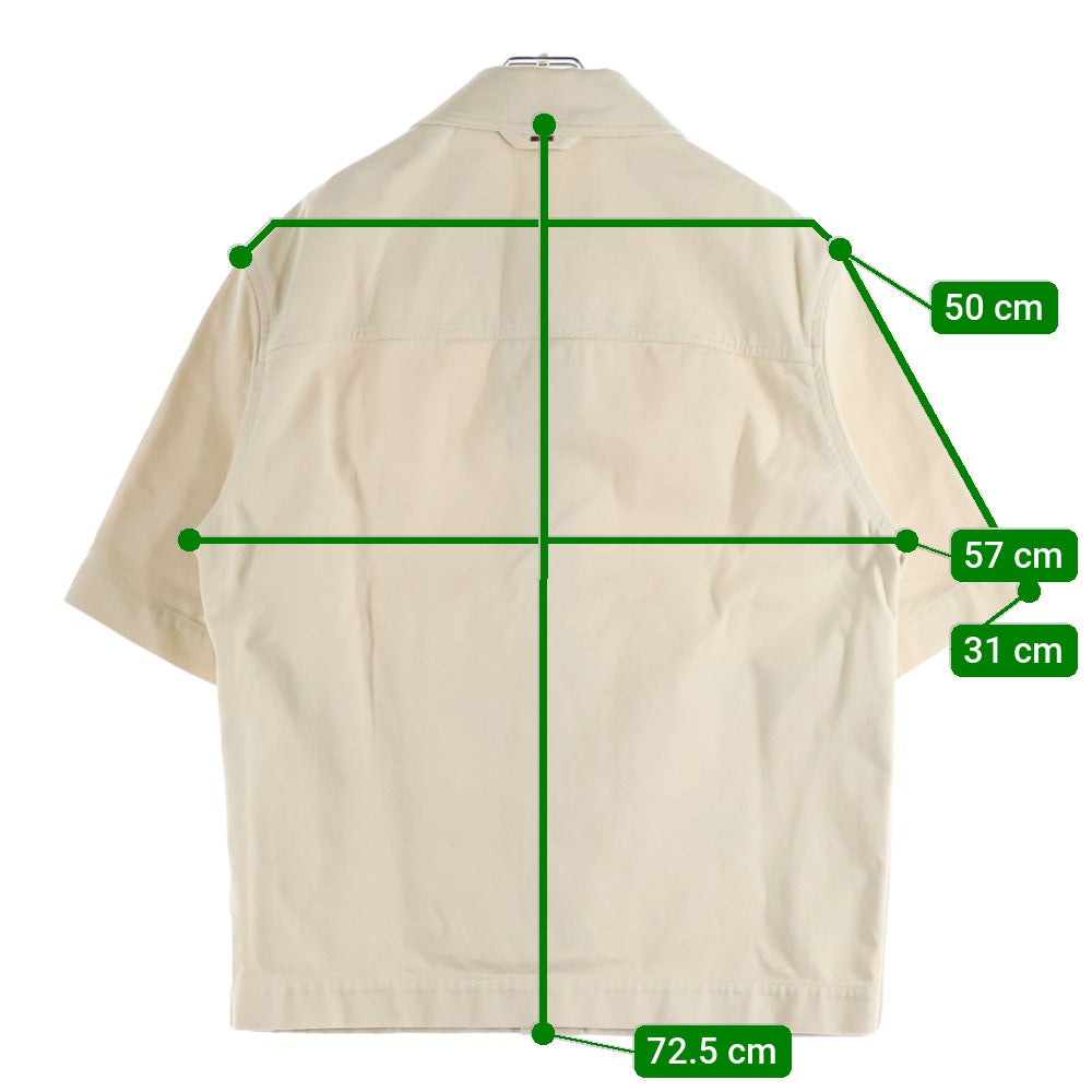 LOUIS VUITTON(ルイヴィトン) 23SS モノグラム切替ワーク半袖シャツ ベージュ RM231Q TZ0 HOS46W