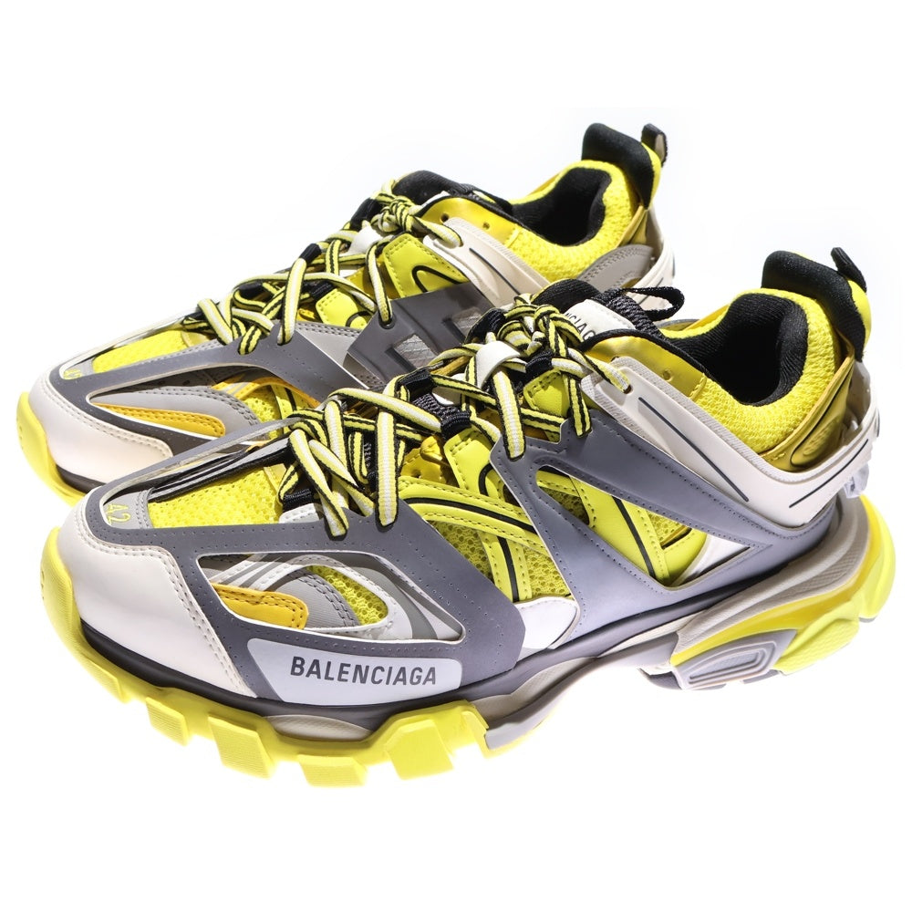 BALENCIAGA(バレンシアガ) TRACK TRAINERS 542023 トラック トレーナー ローカットスニーカー ホワイト/イエロー