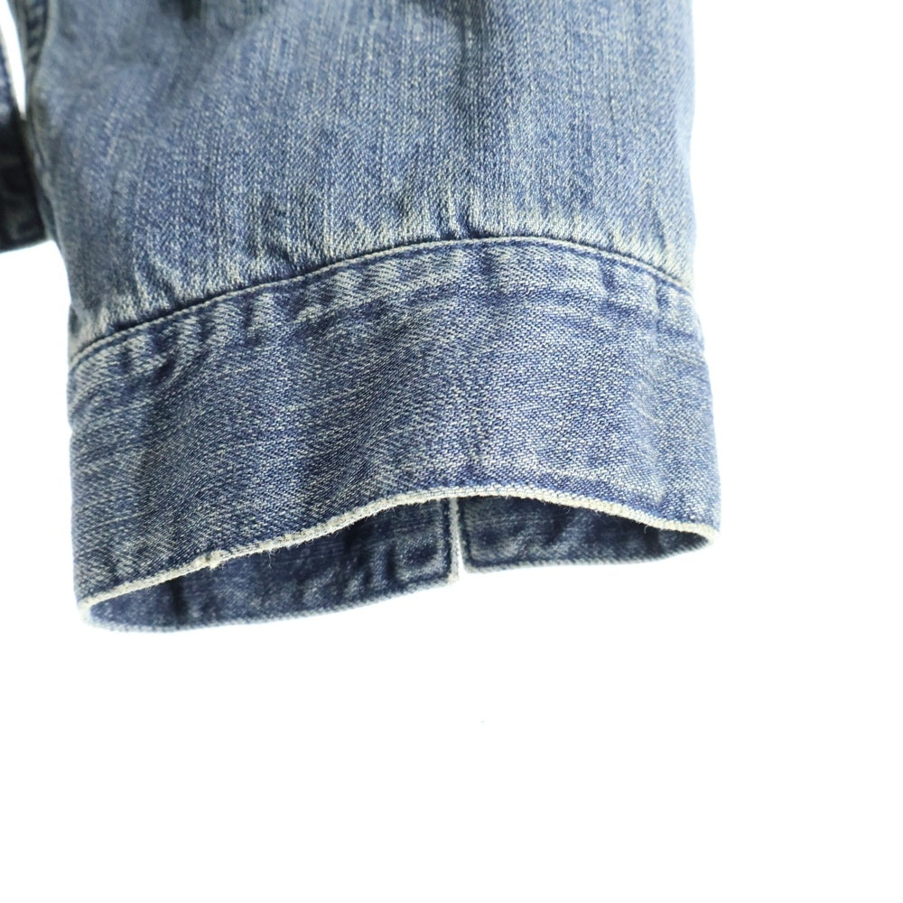 BALENCIAGA(バレンシアガ) 25AW Boxy Denim Jacket 848020 TTW76 ファー デニムジャケット インディゴ