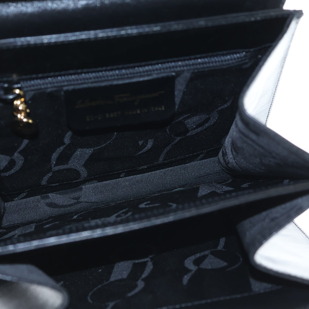 Salvatore Ferragamo(サルヴァトーレ フェラガモ) トップハンドルバッグ フラップ ハンドバッグ BC-21 8857 ブラック レディース