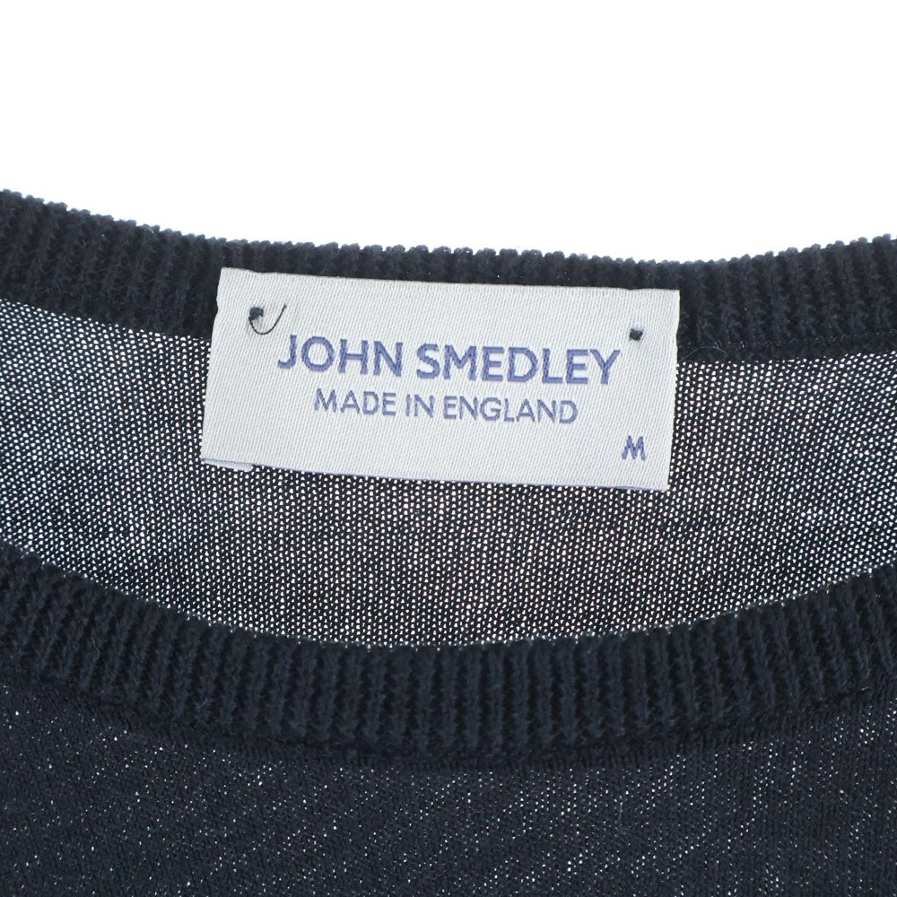 JOHN SMEDLEY(ジョンスメドレー) クルーネックニット セーター ブラック