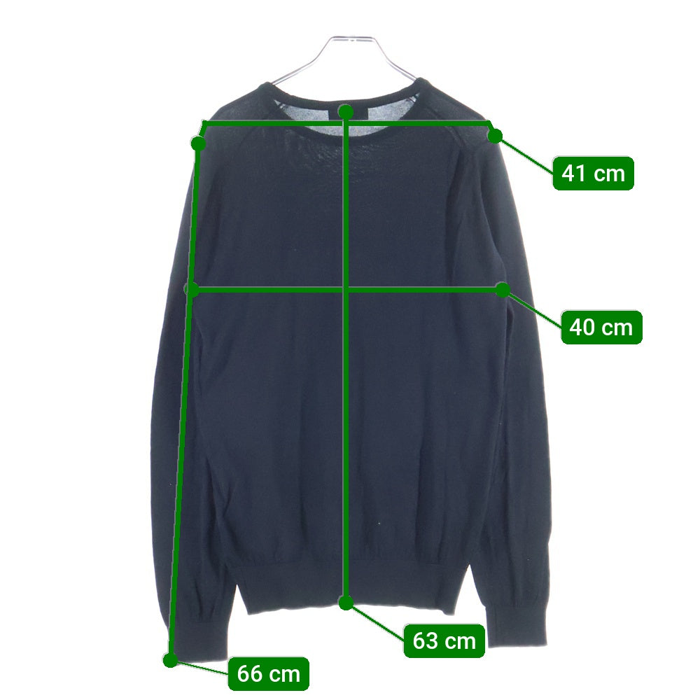 JOHN SMEDLEY(ジョンスメドレー) クルーネックニット セーター ブラック