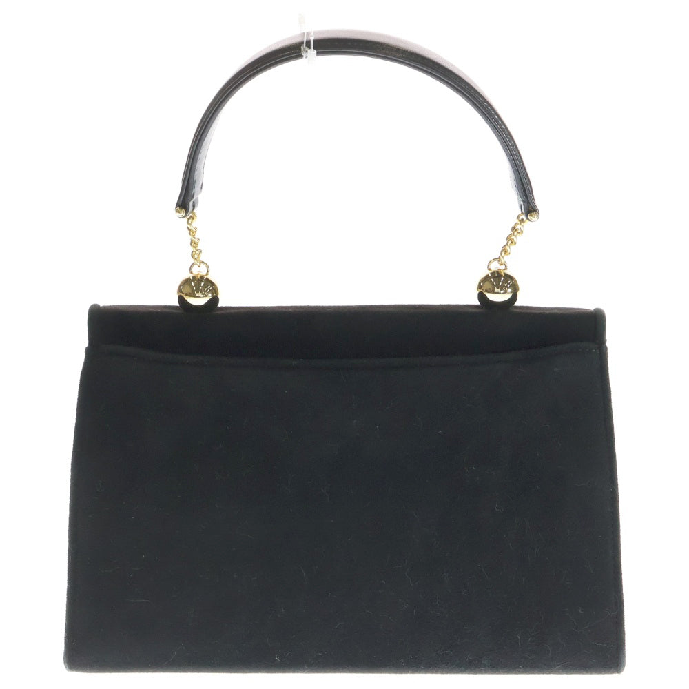 Mila Schoen(ミラショーン) ハンドバッグ スウェード ショルダーバッグ ブラック レディース