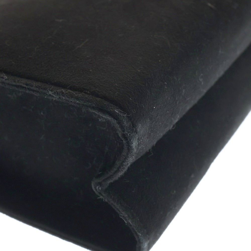 Mila Schoen(ミラショーン) ハンドバッグ スウェード ショルダーバッグ ブラック レディース