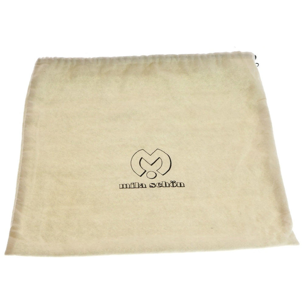 Mila Schoen(ミラショーン) ハンドバッグ スウェード ショルダーバッグ ブラック レディース