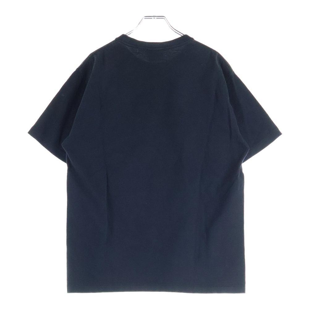 A BATHING APE(アベイシングエイプ) Zip Shark Tee シャーク プリント ジップ プリント 半袖Tシャツ カットソー ブラック