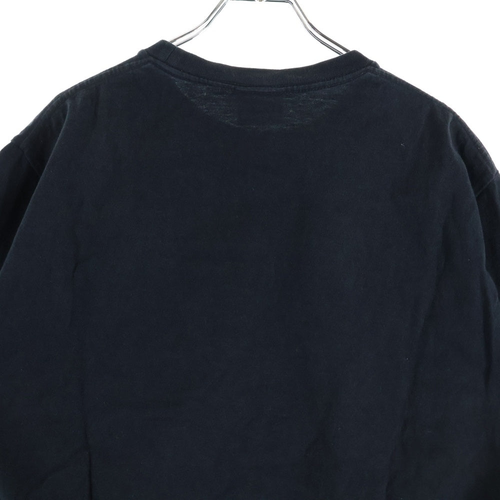 A BATHING APE(アベイシングエイプ) Zip Shark Tee シャーク プリント ジップ プリント 半袖Tシャツ カットソー ブラック