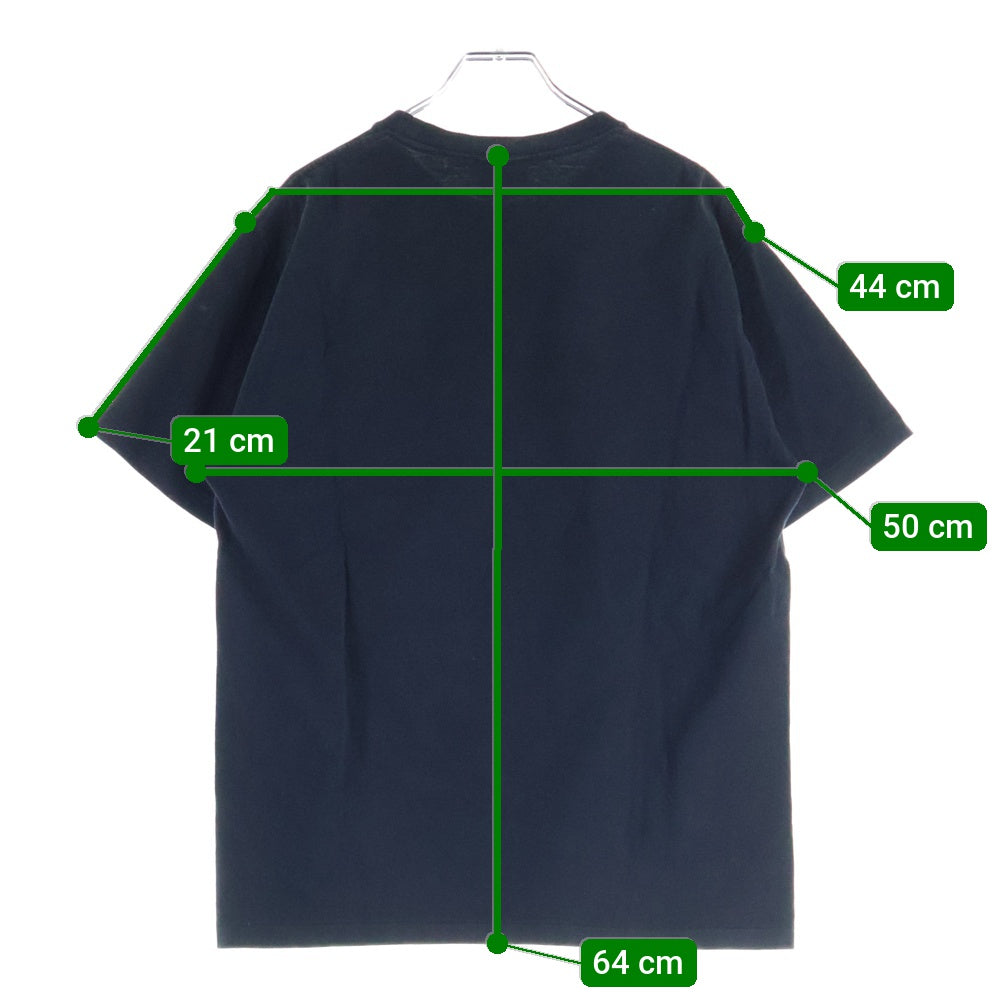 A BATHING APE(アベイシングエイプ) Zip Shark Tee シャーク プリント ジップ プリント 半袖Tシャツ カットソー ブラック