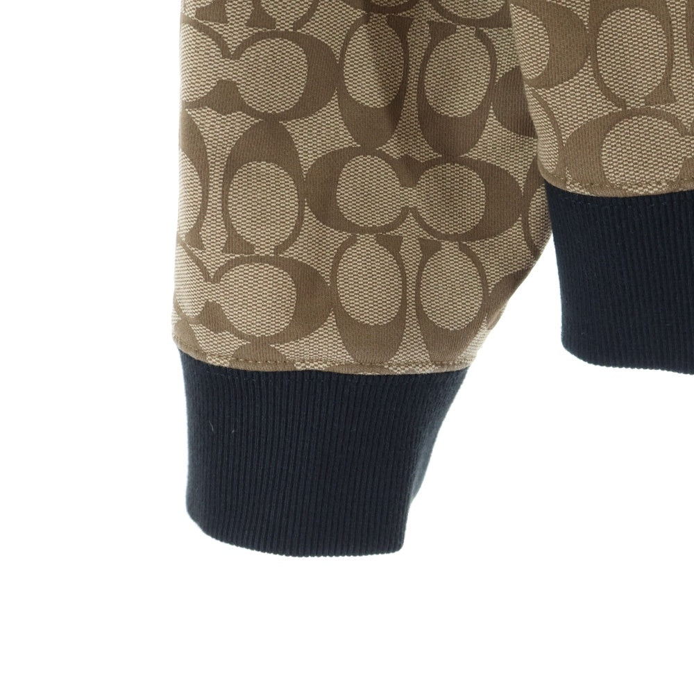 COACH(コーチ) シグネチャー ジップアップ フーディ パーカー ベージュ 6514