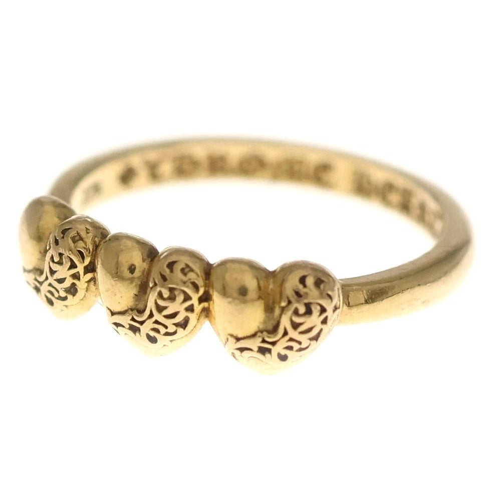 CHROME HEARTS(クロムハーツ) 22K BUBBLEGUM 3 HEART RING バブルガム