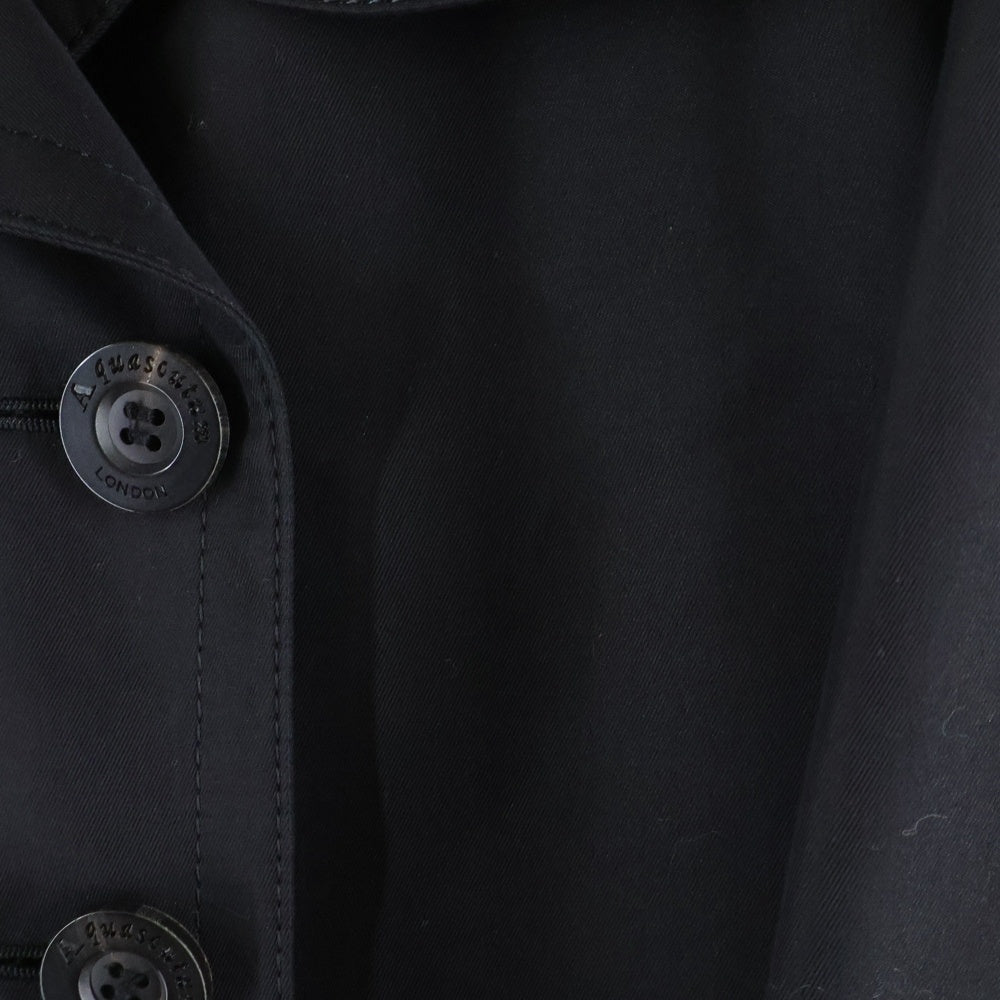 Acuascutum(アクアスキュータム) ウール ライナー付き トレンチコート ブラック レディース 1255101-99