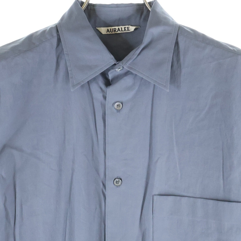 AURALEE(オーラリー) WASHED FINX TWILL ONE-PIECE A22SD08TN シャツワンピース グレー レディース