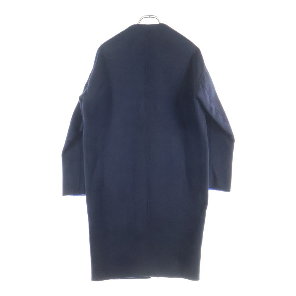 ENFOLD(エンフォルド) 18AW ウール ノーカラーコート ネイビー レディース 300BA630-1670