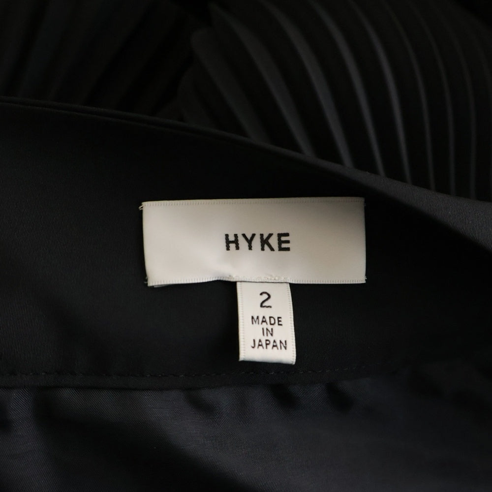 HYKE(ハイク) 19AW PLEATED SKIRT 192-14043 プリーツ スカート ブラック レディース