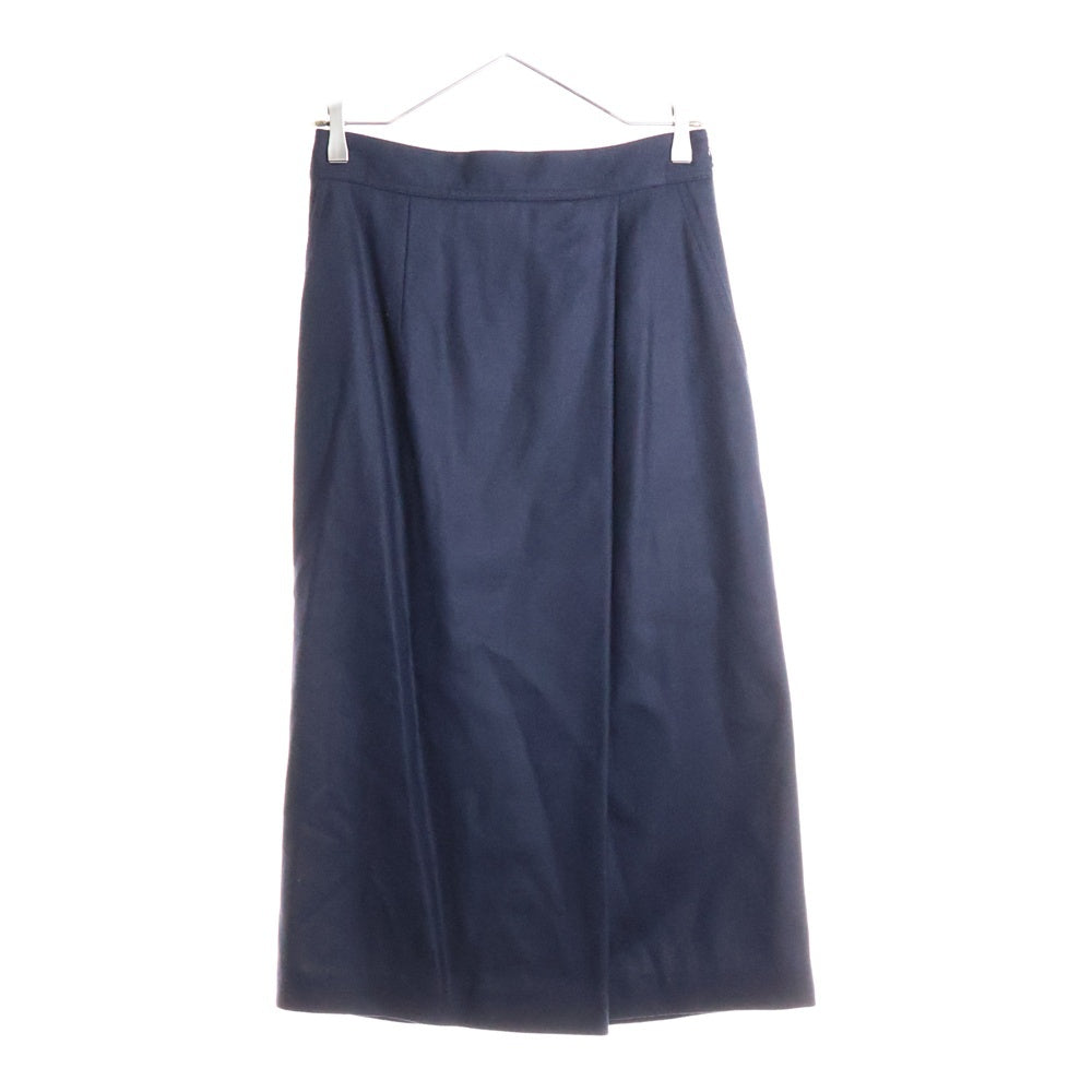 TOMORROWLAND(トゥモローランド) 23AW Ballsey ウール ミディ丈 スカート ネイビー レディース 11-05-34-05431