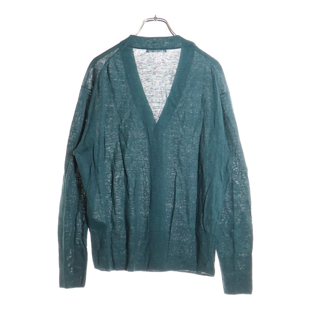 MACPHEE(マカフィ) リネン ニットカーディガン グリーン レディース 12-02-22-02403