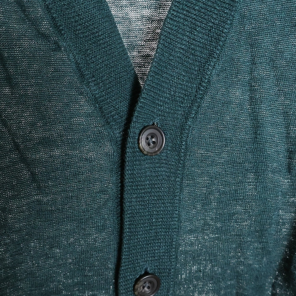 MACPHEE(マカフィ) リネン ニットカーディガン グリーン レディース 12-02-22-02403