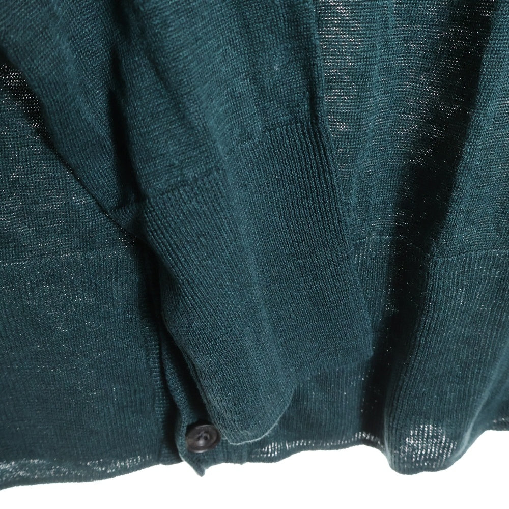 MACPHEE(マカフィ) リネン ニットカーディガン グリーン レディース 12-02-22-02403